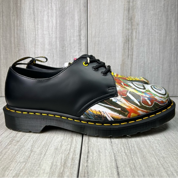 NEW RARE Dr. Martens Docs 1460 X Jean-Michel Basquiat Dustheads Mens Size 10 - Picture 1 of 11